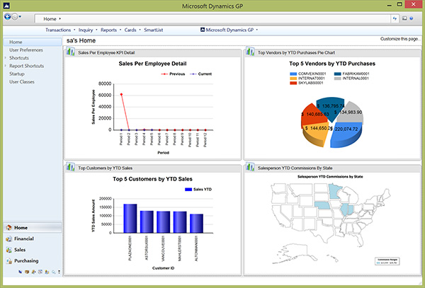 Microsoft Dynamics GP Screenshot